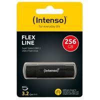 Intenso Flex Line USB-stick Retail 256 GB Zwart 3544492 USB-A 3.2 Gen 1, USB-C 3.2 Gen 1 - thumbnail