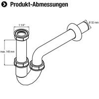 Cornat Buissifon Kunststof 1 1/4 206 - T317406R - thumbnail