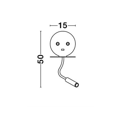 Lyora BedlampjeEclip wit met usb - 9173281