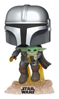 Funko Pop! Star Wars: The Mandalorian - The Mandalorian with the child speelfiguur - thumbnail