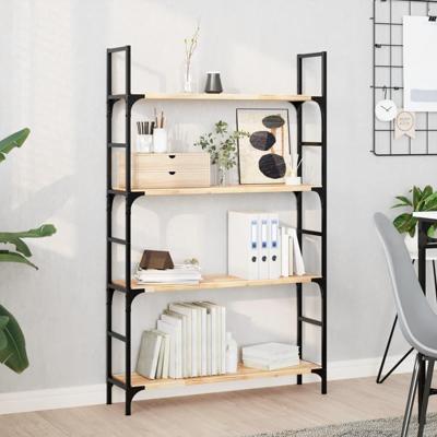 Wandschappen 2 st zwevend 80x20x2 cm onbehandeld acaciahout
