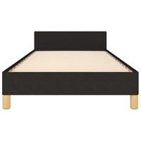Bedframe zonder matras stof zwart 160x200 cm - thumbnail