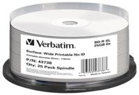 Verbatim 43738 Blu-ray BD-R disc 25 GB 25 stuk(s) Spindel Bedrukbaar - thumbnail