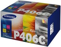 Samsung CLT-P406C tonercartridge Origineel Zwart, Blauw, Magenta, Geel 4 stuk(s) - thumbnail