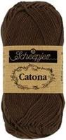 Scheepjes Catona 50g - 162 Black Coffee - Haakgaren / Breigaren - thumbnail