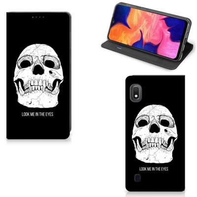 Mobiel BookCase Samsung Galaxy A10 Skull Eyes Mobiel BookCase Samsung Galaxy A10 Skull Eyes