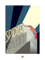 Kunstdruk Marvel - Deco Spider-Man - Building 60x80cm - thumbnail