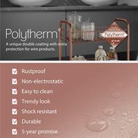 Metaltex Trolleykastje Ascona 84x41cm Staal Koper - thumbnail