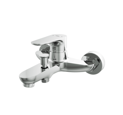 Badkraan Hotbath Gringo 15cm Hartafstand Mengkraan Opbouw Rond Glans Chroom 1 Greeps Uitloop en Omstelling Badkraan Hotbath Gringo 15cm Hartafstand Mengkraan Opbouw Rond Glans Chroom 1 Greeps Uitloop en Omstelling