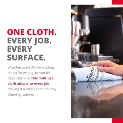 Vileda microvezeldoek Purmicro Active, pak van 5 stuks, rood