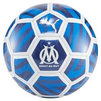 PUMA Olympique Marseille Voetbal Maat 5 Wit Blauw Donkerblauw - thumbnail