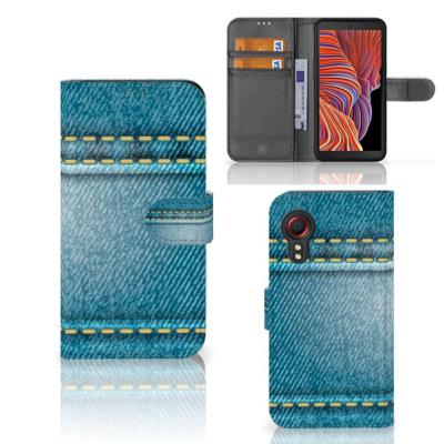 Samsung Galaxy Xcover 5 | Wallet Case | met Pasjes | Jeans