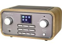 Albrecht DR 316 C Tafelradio met internetradio DAB+, FM AUX, WiFi, Internetradio Hout - thumbnail