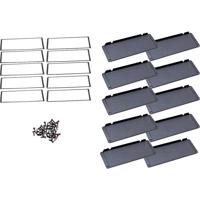 Hammond Electronics Aluminium Zwart (l x b x h) 16 x 194 x 72 mm 10 stuk(s) - thumbnail