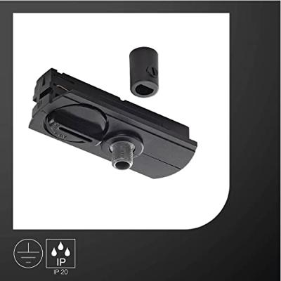 SLV 143120 230V-railsysteemcomponenten Pendeladapter Zwart SLV 143120 230V-railsysteemcomponenten Pendeladapter Zwart