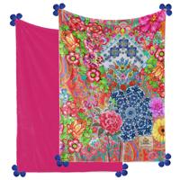 Plaid Hapiness Polyester Nr.8057 - Multi - 150x200cm - Bloem Maat: 150x200cm - thumbnail