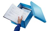 Leitz WOW opbergdoos Click & Store, ft A4, blauw - thumbnail