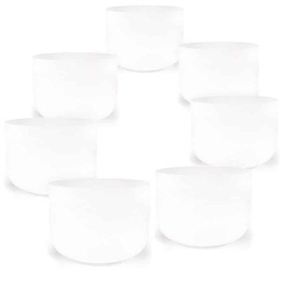 Kristallen Klankschalen Chakra (Set 2 - 7 Schalen)