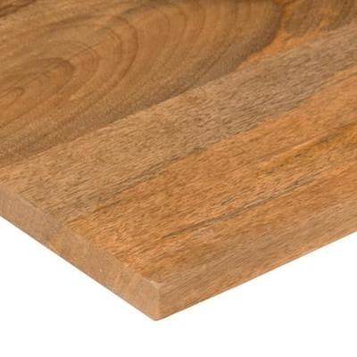 Bureaublad met ronding 110x80x2,5 cm massief ruw mangohout