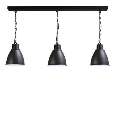 Masterlight Retro eetkamerlampIndustria 3x27 3-lichts antraciet - 2007-30-06-K-130-3