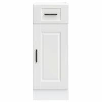 Keuken onderkast "Porto" bewerkt hout wit - thumbnail