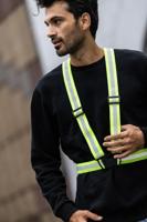 Wowow reflecterende veiligheidssjerp "kruisband refl.sash cross belt fluoresc.yellow - thumbnail