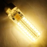 GY 6.35 5W SMD2835 72LEDs dimbare siliconen Corn Bulb voor kroonluchter kristallen lamp verlichting accessoires AC 12V (warm wit) - thumbnail