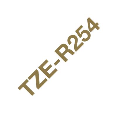 Brother Brother TZe-R254 - Glänzend - Gold auf W Labeltape Tapekleur: Wit Tekstkleur: Goud 4 m Brother Brother TZe-R254 - Glänzend - Gold auf W Labeltape Tapekleur: Wit Tekstkleur: Goud 4 m