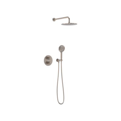 Thermostatische Inbouwdoucheset Wandarm MAY Inbouw Geborsteld Nickel Pvd