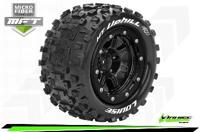 Louise MT-Uphill MFT banden op zwarte velgen - 1/2 offset - Traxxas Maxx - thumbnail