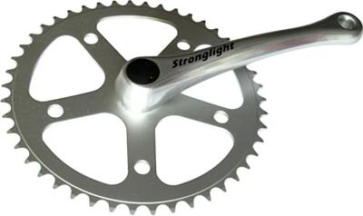 STRONGLIGHT crankstel crankset 46t 1-speed 170mm sil.