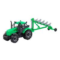 Cavallino tractor met ploeg groen, schaal 1:32 - thumbnail