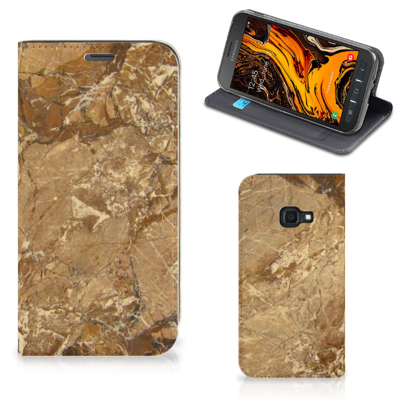 Samsung Galaxy Xcover 4s | Standcase | Marmer Creme Samsung Galaxy Xcover 4s | Standcase | Marmer Creme
