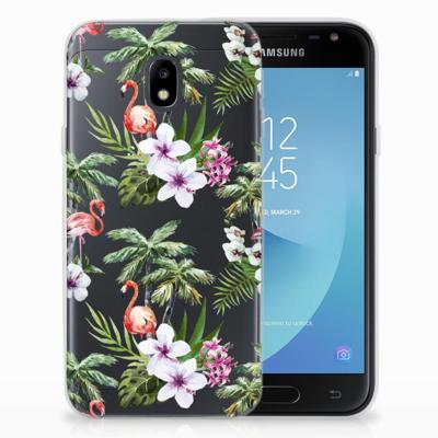 Samsung Galaxy J3 2017 | TPU Hoesje | Flamingo Palms