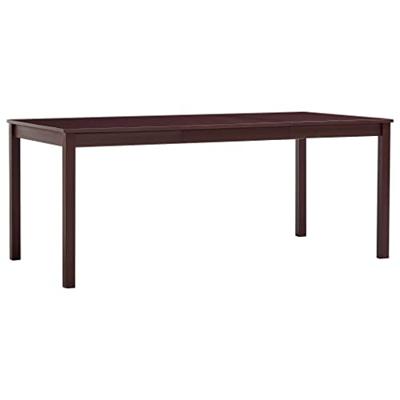 Eettafel 180x90x73 cm grenenhout donkerbruin Eettafel 180x90x73 cm grenenhout donkerbruin