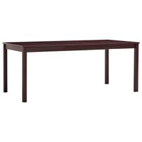 Eettafel 180x90x73 cm grenenhout donkerbruin - thumbnail