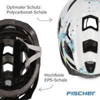 FISCHER FAHRRAD Urban Flower Fietshelm Zwart Confectiemaat: S/M Hoofdomvang: 55-59 cm - thumbnail