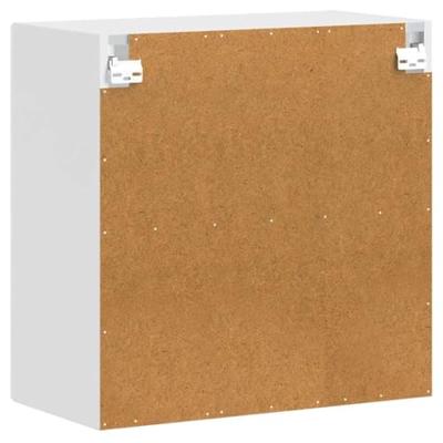 Keukenbovenkast met glazen deur Porto hoogglans wit