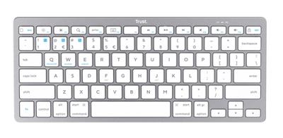 Toetsenbord Trust 24654 BASIC Wit - thumbnail
