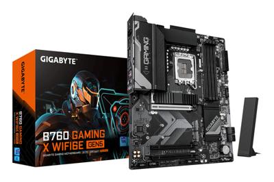 Gigabyte B760 G X WF6E GEN5 Moederbord Socket Intel 1700 Vormfactor ATX Moederbord chipset Intel® B760 - thumbnail