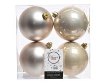 4 kerstballen parel 100 mm KSD - Ksd - thumbnail