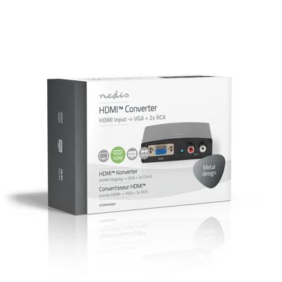 Nedis HDMI-Converter | HDMI Input | VGA Female / 2x RCA Female | 1 stuks - VCON3450AT VCON3450AT - thumbnail