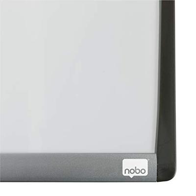Nobo Mini whiteboard, magnetisch, met gebogen frame, zwart, 33,5 x 28 cm - thumbnail