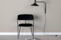 Nohr Eetkamerstoel 'Saverio' Velvet, kleur Zwart - thumbnail