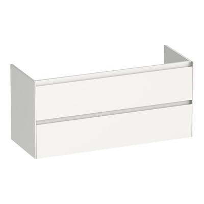Brauer Inspire - Onderkast - 120 cm - met 2 Softclose Lades Greeploos en 1 Sifon Uitsparing - Hoogglans Wit