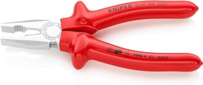 Knipex Kombitang verchroomd dompelisolatie, VDE-getest 200 mm - 0307200 - thumbnail