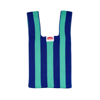 Kitsch Kitchen Poppy Bag Blauw Strepen - thumbnail