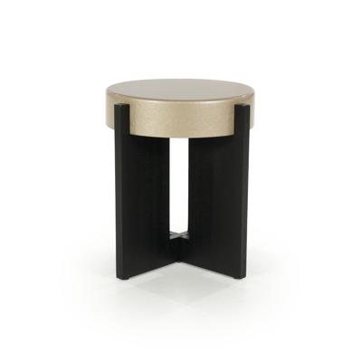 Eleonora Ronde Bijzettafel 'Juliet' 40cm, kleur Beige