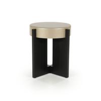 Eleonora Ronde Bijzettafel 'Juliet' 40cm, kleur Beige - thumbnail