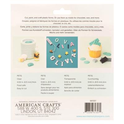 We R Makers • 3d mold press clear plastic sheets 6st.